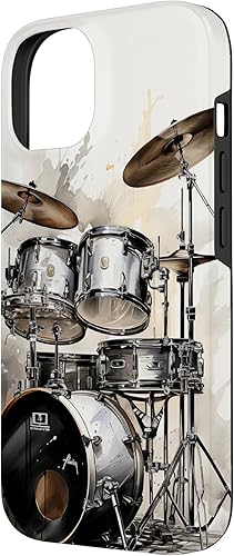 Miniatura 5 de Funda para iPhone 11 Vintage Drum Set Drawing