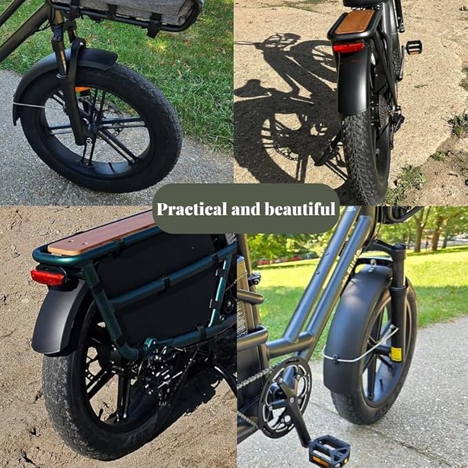 Guardabarros Fat Tire Bike Full Cover Nieve Mtb Ebike 20x4.0 Pulgadas miniatura 2