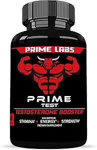 Prime Labs - Men's Testosterone Booster - Stamina, Endurance, & Strength Booster - 60 Caplets