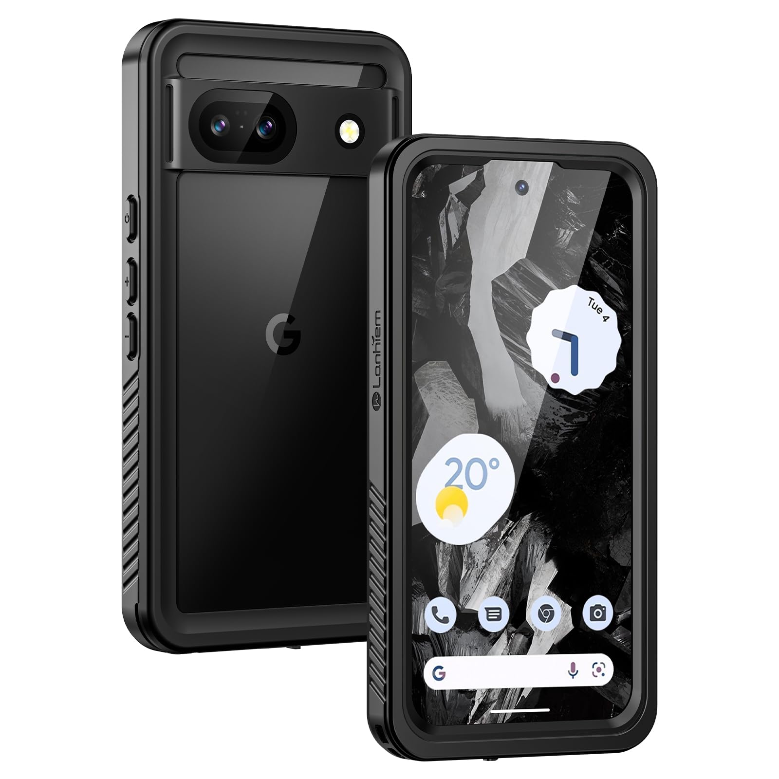 Amazon.co.jp: Lanhiem Google Pixel 8A 用 防水ケース IP68米軍規格