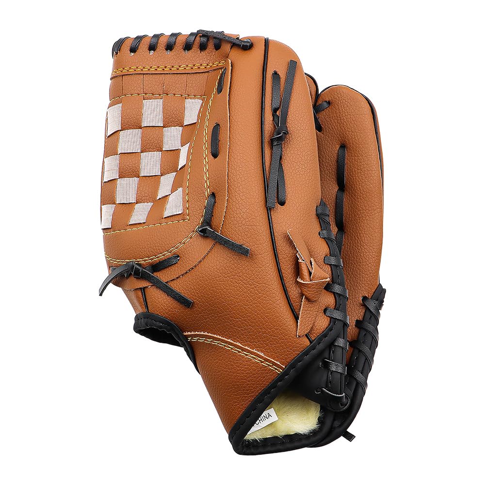 Gant de Baseball POFET en Cuir PU 11,5 Pouces Gant de Frappeur Main Gauche pour Lancer Droit