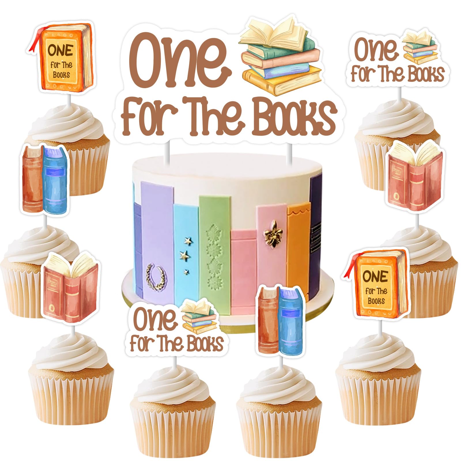 Decoraciones de primer cumpleaños para pasteles de cuentos solucionando la falta de adornos de lectura 7