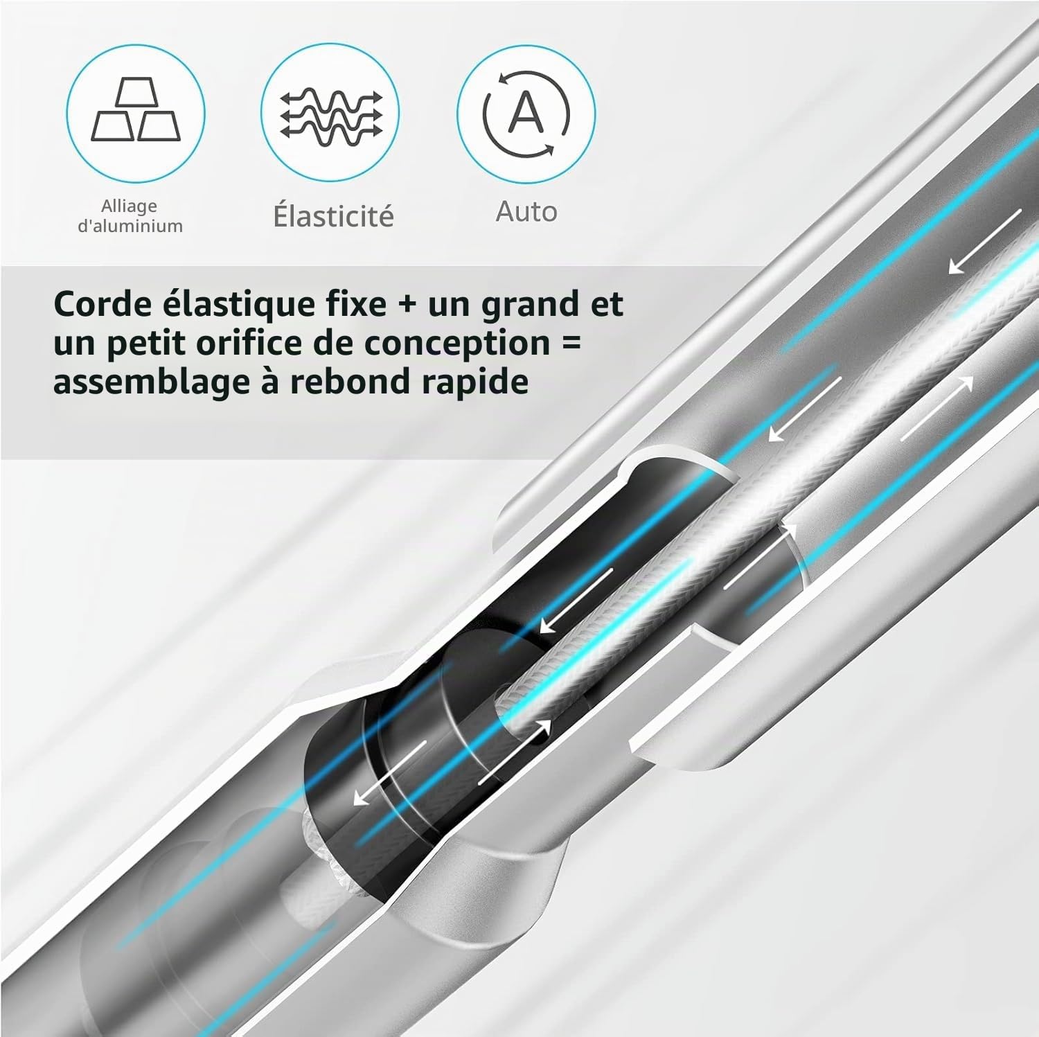 Vamvo Écrans de Projection - 120 Pouces - Support pliable, Écran portable, un choix idéal pour regarder des films de cinéma à la maison, au camping en plein air et d'autres activités de loisirs encore
