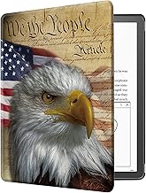 Case for Kindle Scribe 10.2 Inch (2022 Released) PU Leather Cover with Auto Sleep Wake for 10.2" Kindle Scribe, USA Flag Eagle Constitution