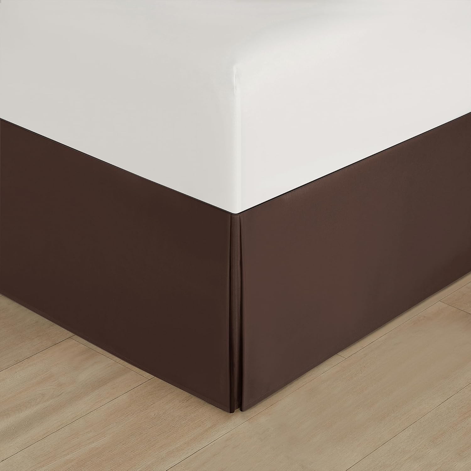 King Comforter Set, Brown, 7 Pieces Bed in a Bag, Ultra Soft Jacquard with Solid Piecework, Luxury Bed Set with Comforters, Bed Skirt, Pillow Shams and Decorative Pillows - Image 8