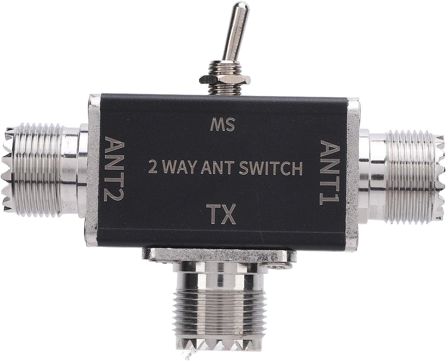 Antennae Transfer Switch Antennae Switch 1 Input 2 Output 0-50MHz Frequency SO239 Interface 2 Way Manual Antennae Transfer Switch