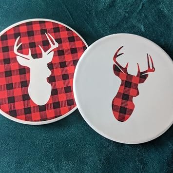 Transfer- Sheets, 10 Pcs 12x4.5 Christmas Buffalo Plaid Pre-ed Sublimation Paper Heat Transfer for Mug Press, Coaster, Tote Bag, Keychains, Mouse pad