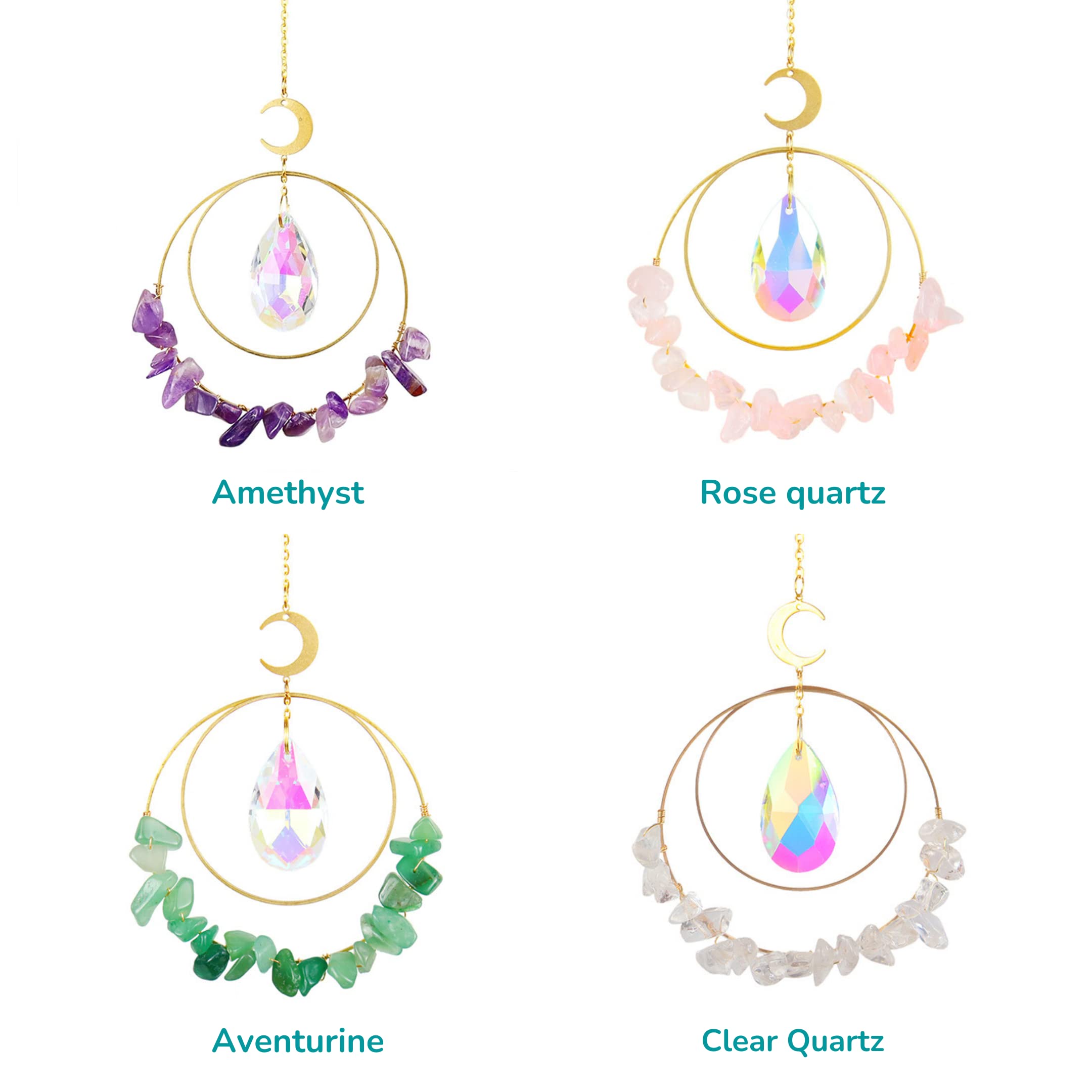 Amazon.co.jp: アメジストサンキャッチャークリスタル、新築祝いギフト