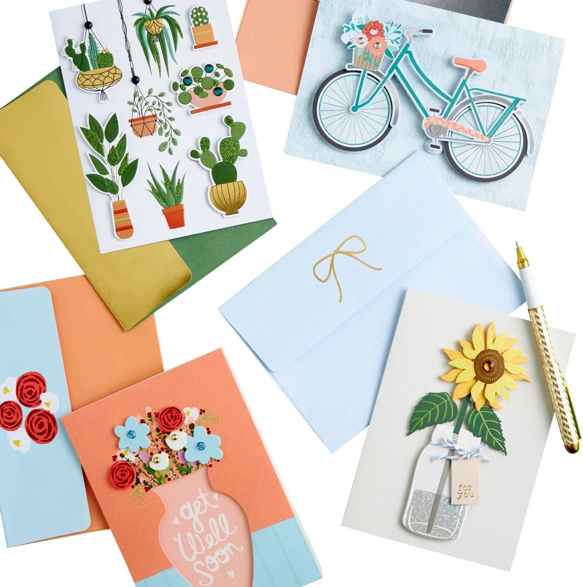 Handmade All Occasion Greeting Card Collection, 25-Count by BURGOYNE