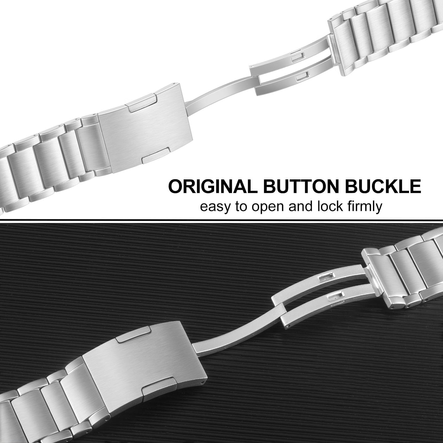 Dhwazz Band for Apple Watch Ultra 3 2 1 49mm, Titanium Metal Bands Original Buckle Strap for iWatch Series 11 10 46mm / SE 3 2 1 44mm / Series 9 8 7 45mm - Image 3