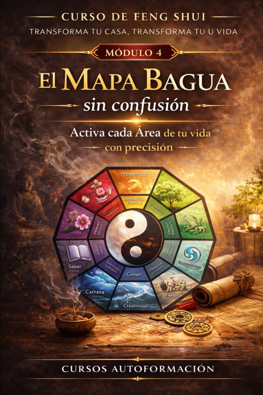 Curso de Feng Shui: transforma tu casa, transforma tu vida: MÓDULO 4: El Mapa Bagua sin confusión — Activa cada área de tu vida con precisión
