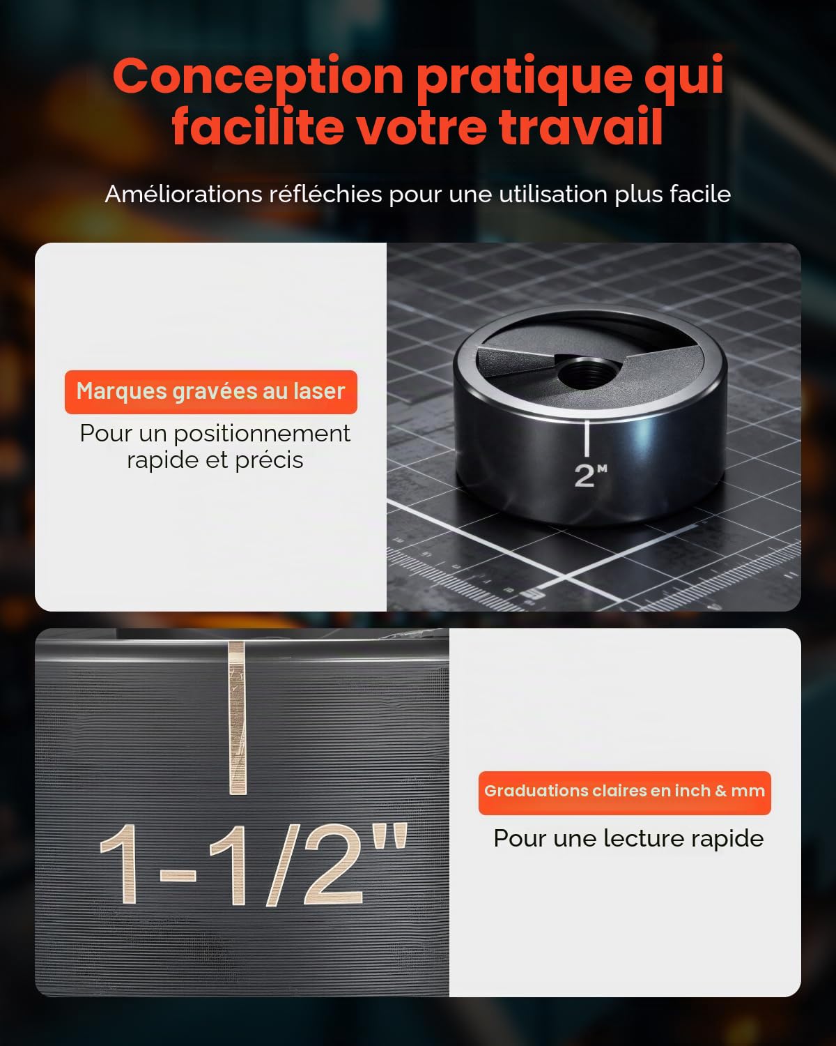 VEVOR Kit de Perforation à Cliquets avec 6 Poinçons 12,7-50,8 mm, Perforatrice Manuelle en Acier 40Cr, Outil de Poinçonnage pour Métal Inox Alu Plastique, Atelier Chantier Installation Électrique