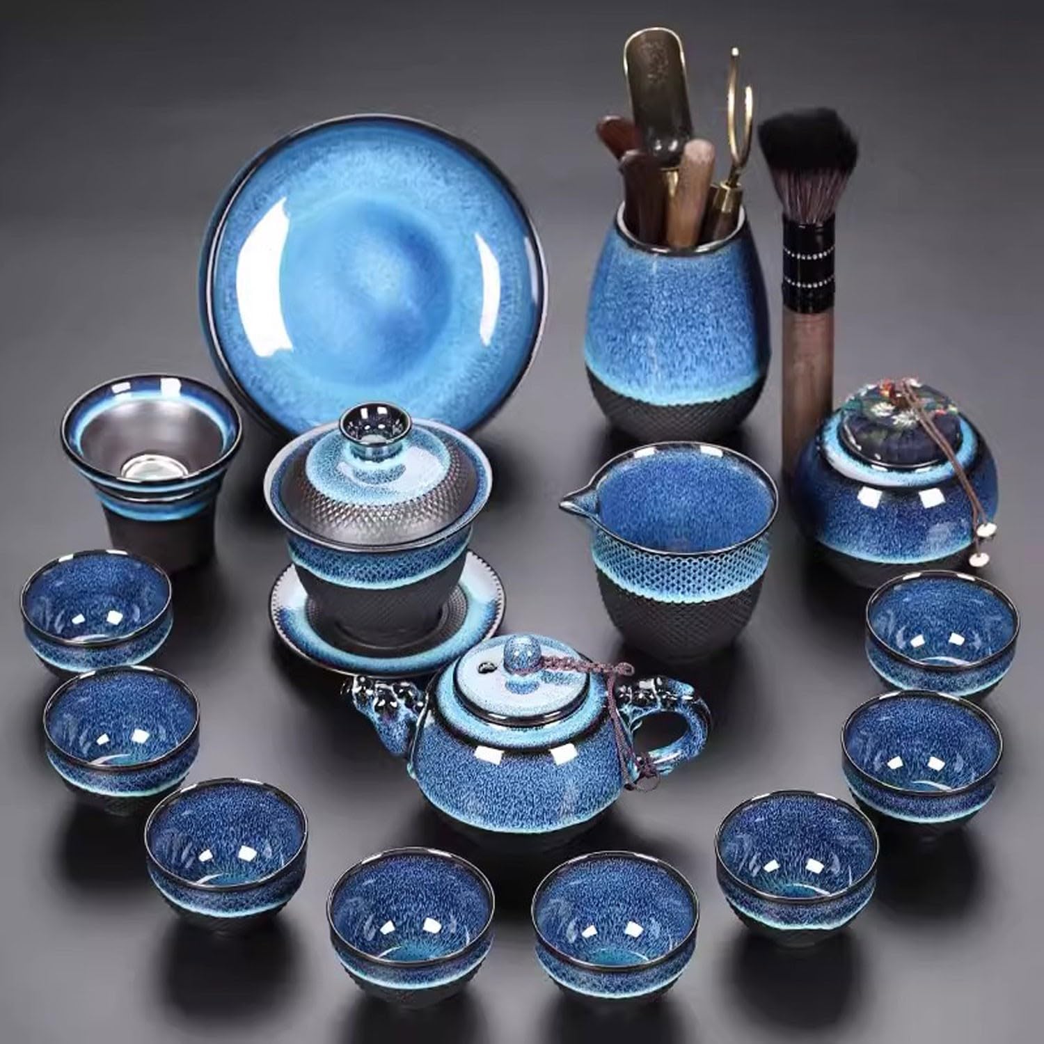 Zestaw Do Herbaty, Zestaw Do Herbaty, Zestaw Do Herbaty, Zestaw Do Herbaty Jianzhan, Zestaw Do Herbaty Ceramicznej Kung Fu Do Użytku Domowego