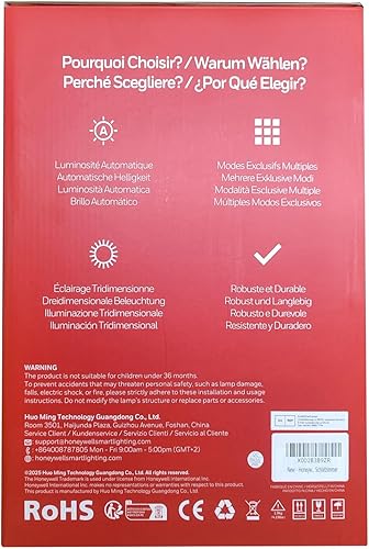 Miniatura 15 de Honeywell Lámpara de escritorio para oficina en casa, H6 Sunturalux Luz de escritorio LED para cuidado de los ojos, lámpara de escritorio regulable