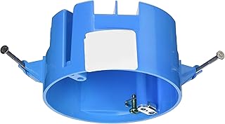 Lamson B520PR-UPC Blue Carlon 2-5/16 in. Round Polycarbonate 1 Gang Electrical Box