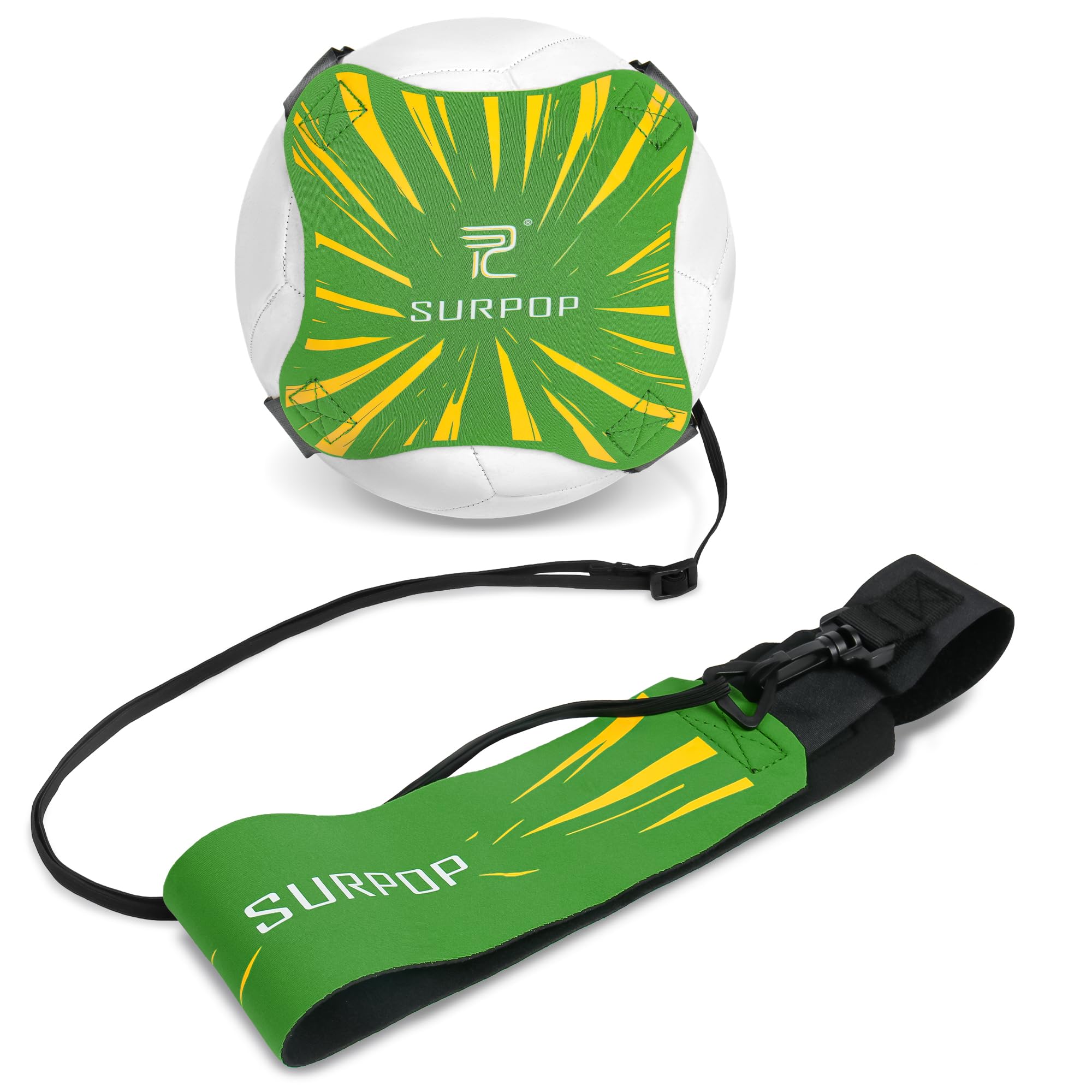 Surpop Football Kick Trainer Belt for Solo Practice, Green