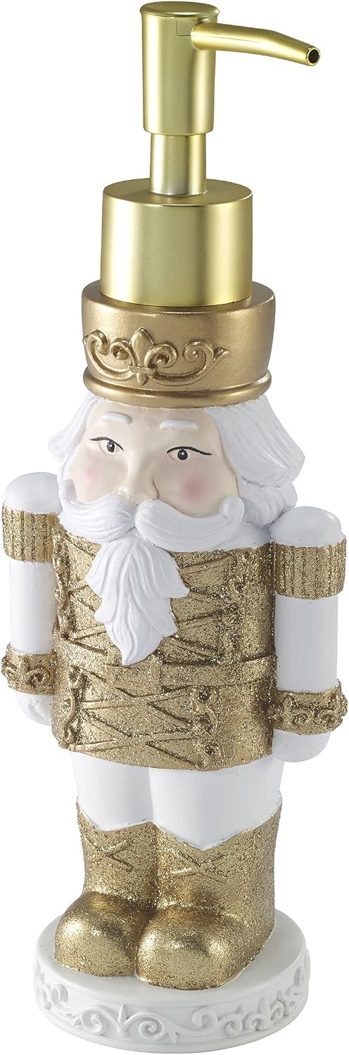 Avanti Linens - Christmas Lotion Pump, Refillable Hand Soap Dispenser