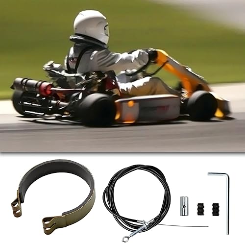 Miniatura 5 de Kit de pasador de banda de freno de 4 pulgadas, cable de acelerador de 70 pulgadas, repuesto para Azusa 2251/2251-B Go Kart, repuesto para Manco