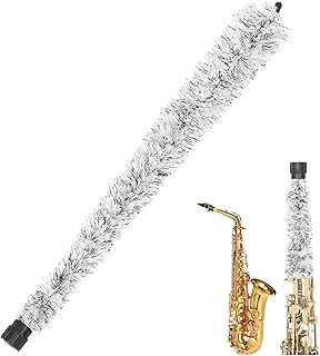 Alt -Saxophon -Reinigung, Alt -Sax -Reinigungsbürste mit Gummispitze und Griff, Ultra absorbierende Baumwoll -Sachsen -Reinigungs- und Pflege -Kit