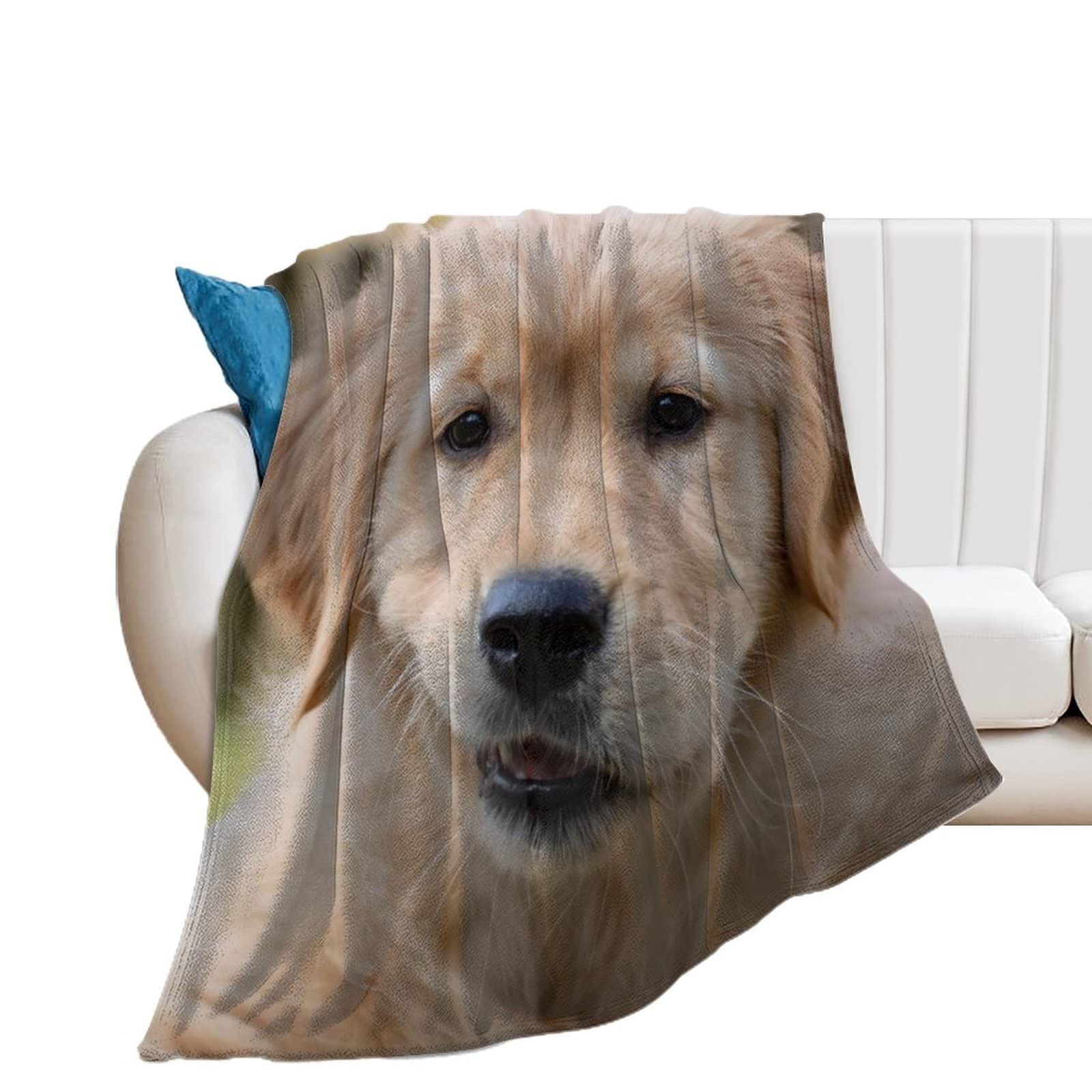 Plaid canapé polelle chiot mignon couverture flanelle lit douce 100x130cm