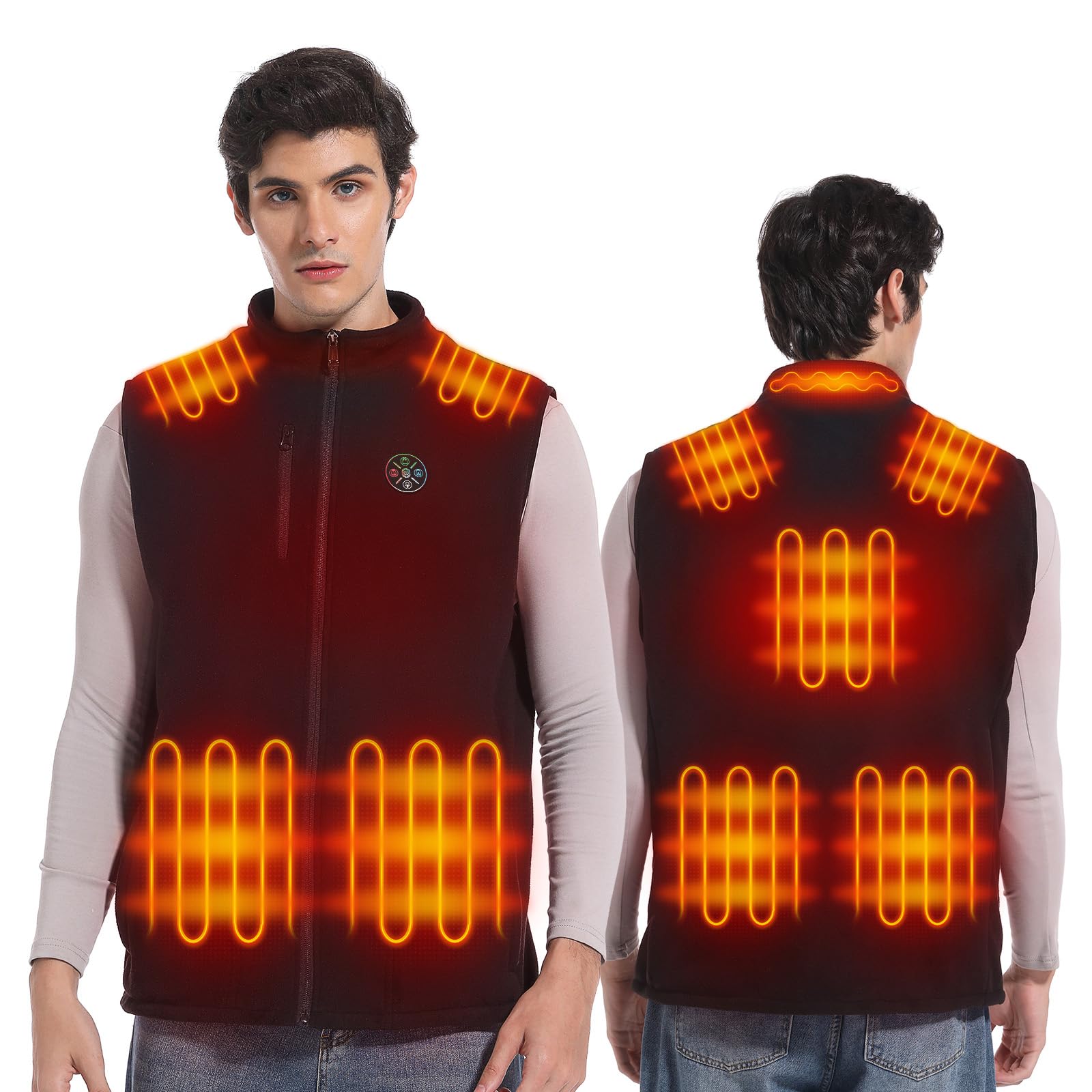 Photo 1 of CRRBIEU Men's Fleece Heated Vest