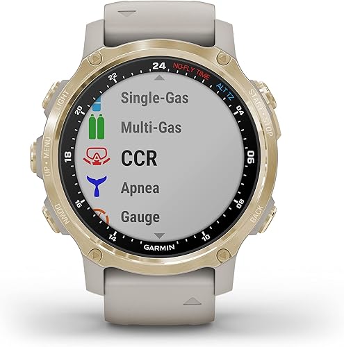 Miniatura 8 de Garmin Descent Mk2S, computadora de buceo estilo reloj de tamaño pequeño, entrenamiento multideportivocaracterísticas inteligentes, gris con banda