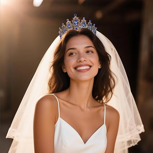 Miniatura 116 de Kamirola - Corona de reina y tiaras corona de princesa para mujeres y niñas, diademas de cristal para novia, princesa para bodas y fiestas (01)