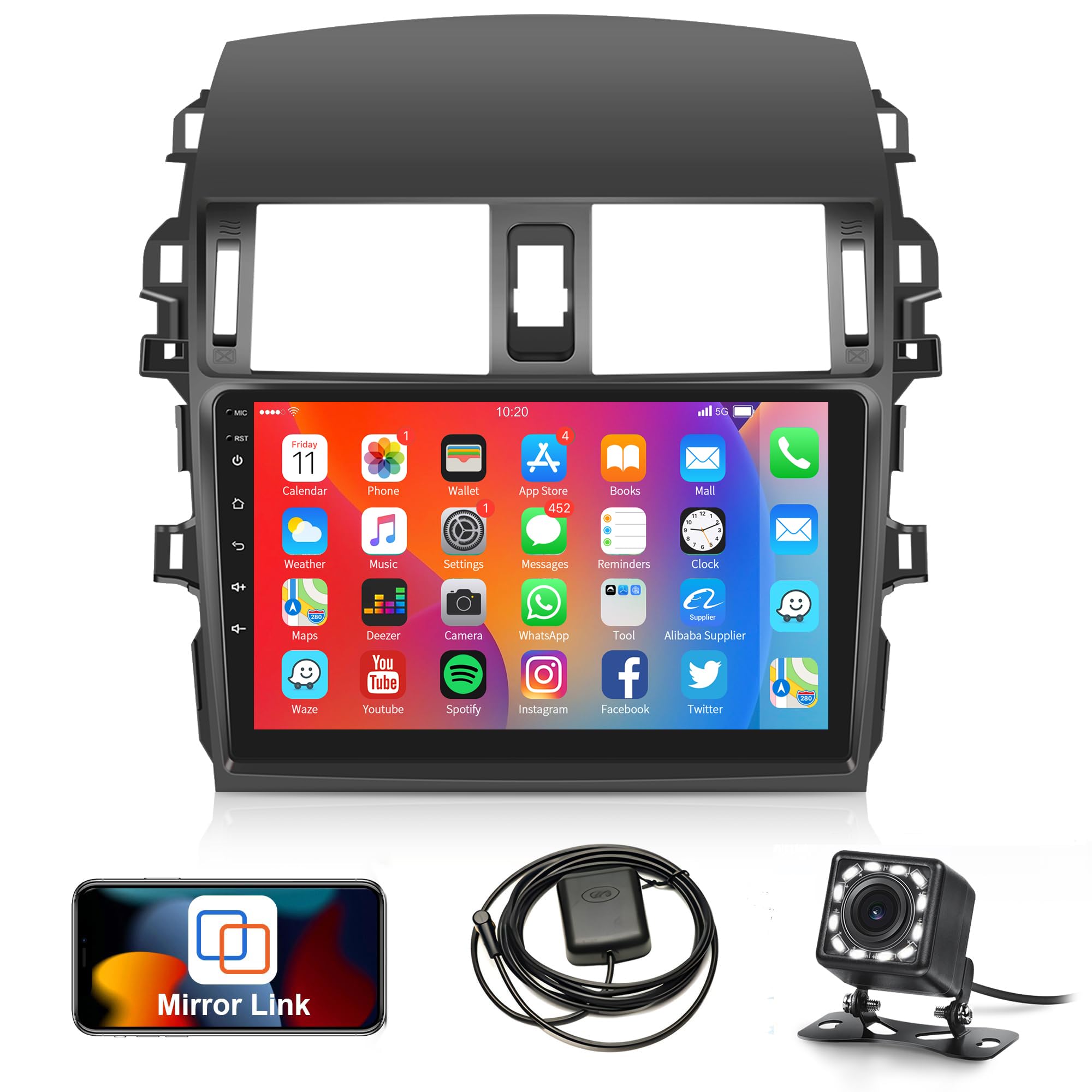 Toyota Corolla zwe219 ナビ 86100-12c63 Amazon.com: 2G+32G Car Radio for Toyota Corolla 2009-2013