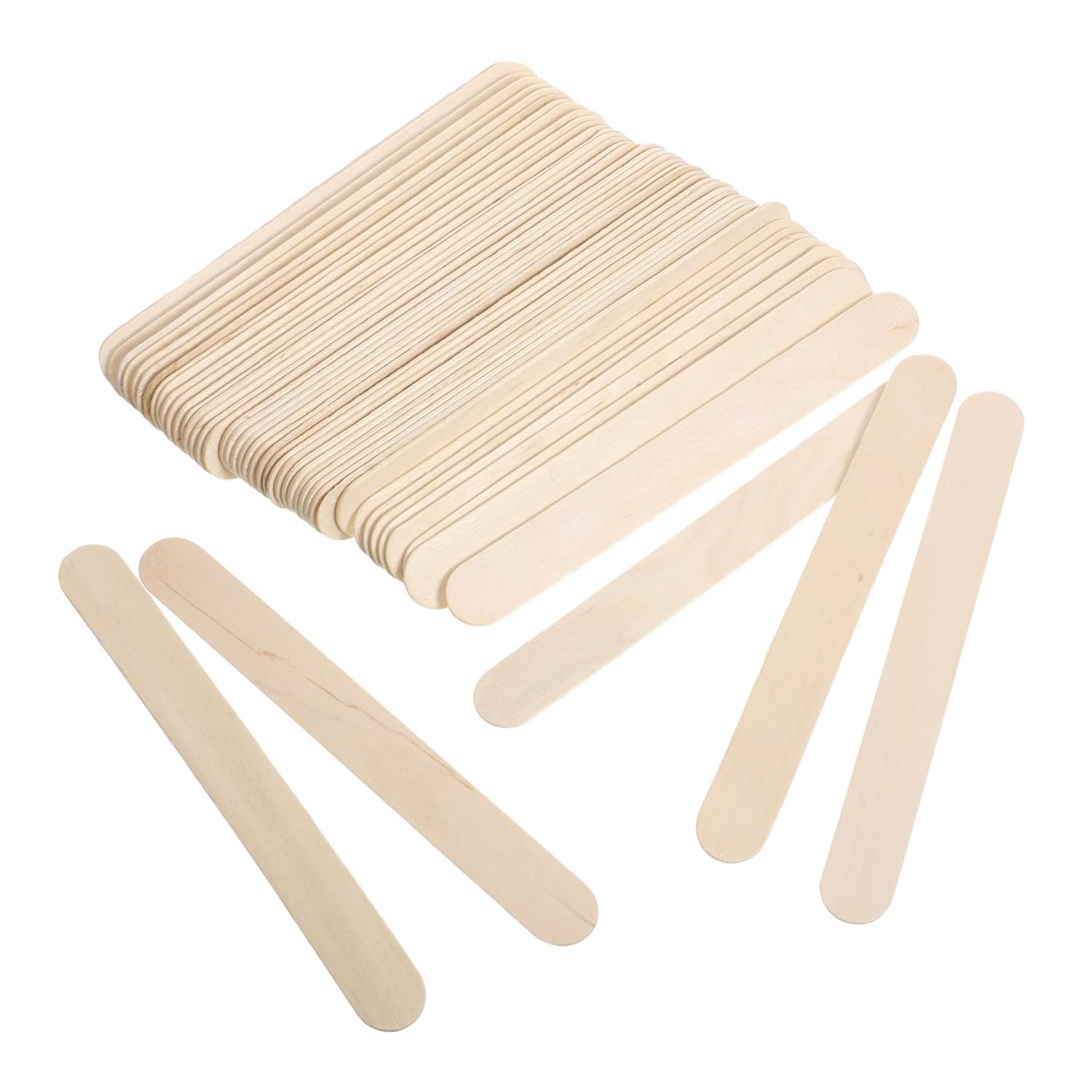 NOLITOY Wooden Wax Sticks for Body Hair Removal Wax Applicators Smooth Surface Hair Removal Spatulas for Women Personal Care