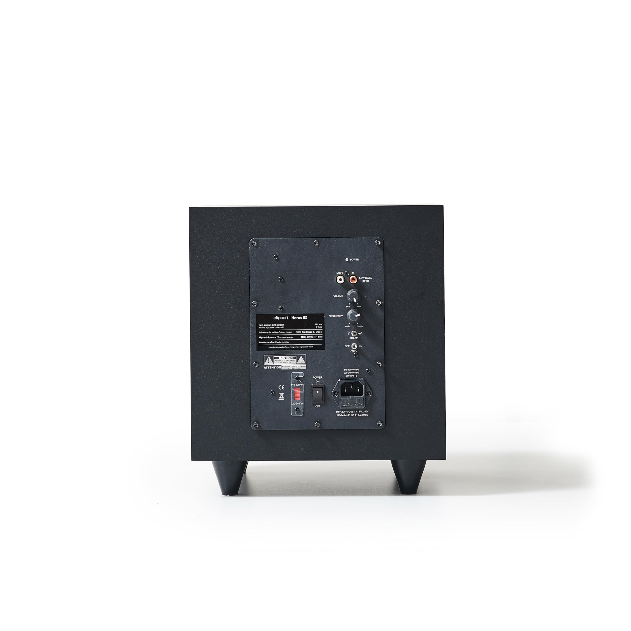 Elipson Horus 8S Noir Carbone Caisson de Graves amplifié