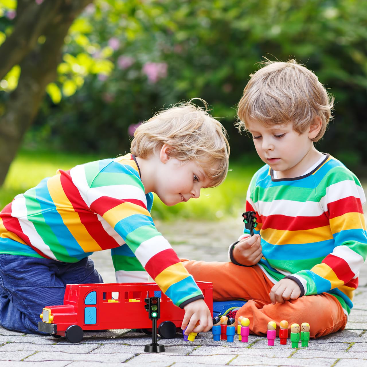 TOYANDONA Lot de 3 feux de circulation pour enfants - Simulation de feux de circulation - Modèle - Obligations éducatives pour enfants
