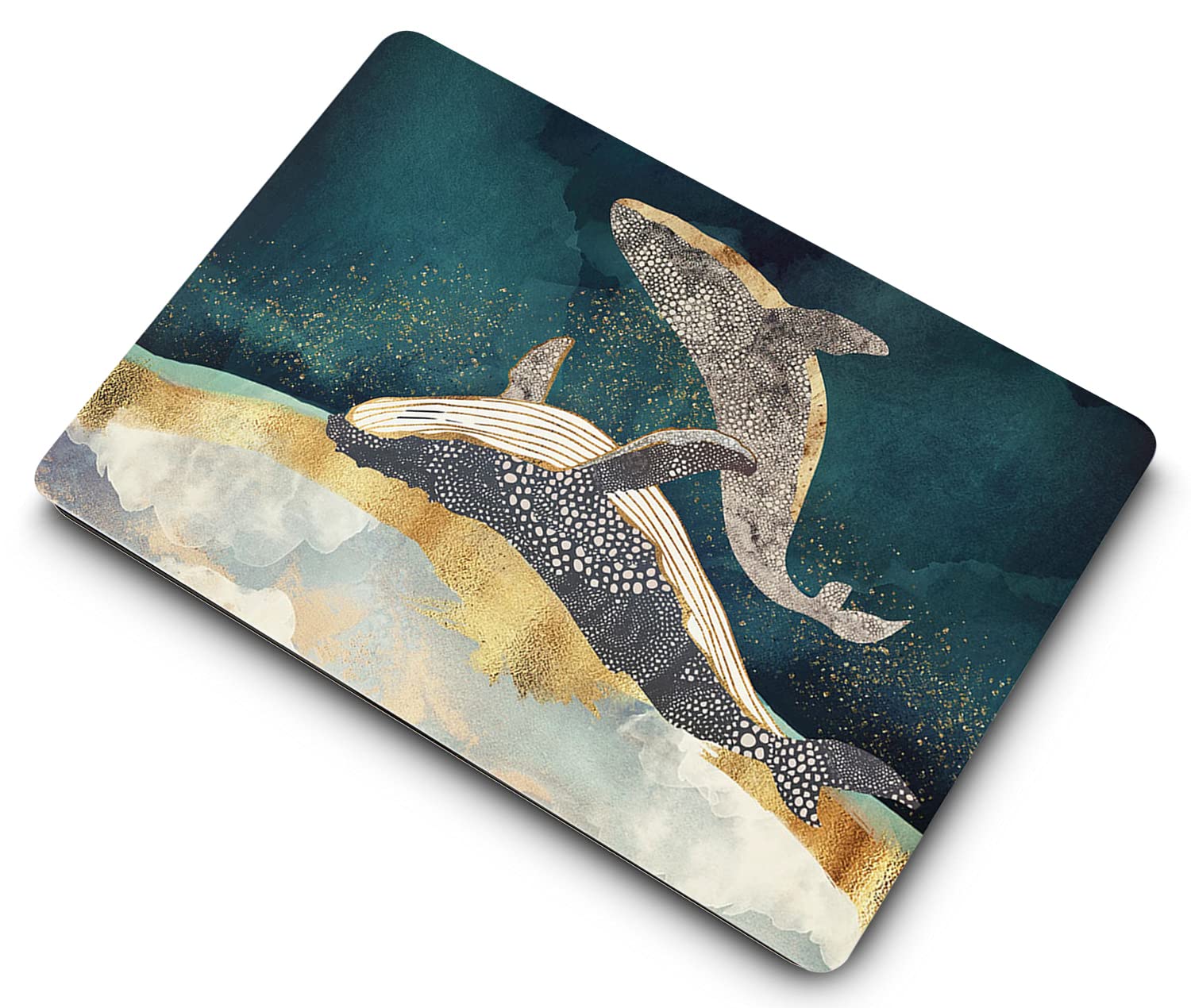 Hard Shell Case For New MacBook Air 13.6 Inch M2 (2022, Model A2681) - Dolphin Design, Matte Finish
