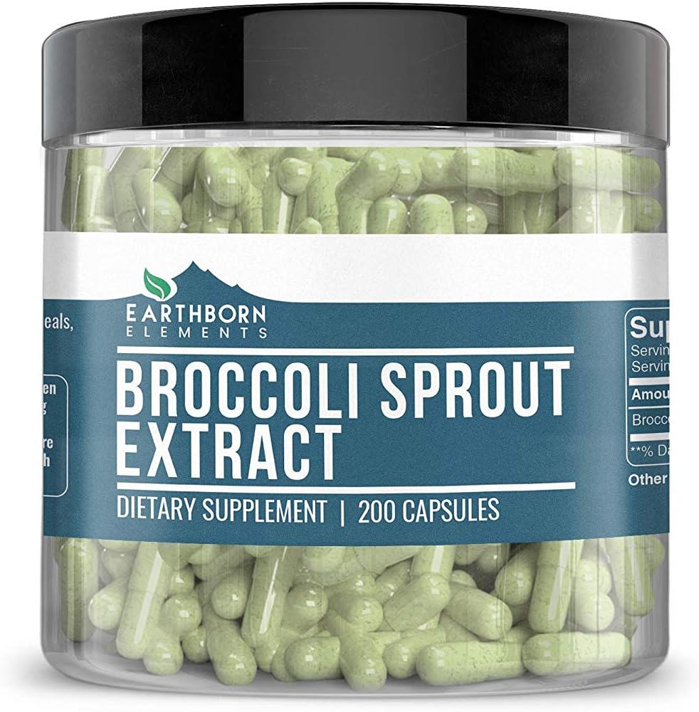 Broccoli Sprout Extract, 200 Capsules, 880 mg per Serving, Pure