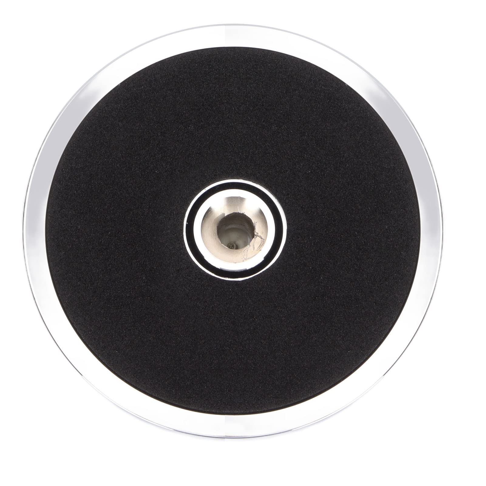 Stabilizzatore per Giradischi per Giradischi in Vinile, Morsetto per Giradischi in Lega di Alluminio con Peso per Dischi in Vinile per Vibrazione Bilanciata, Utenti DJ(D'argento)