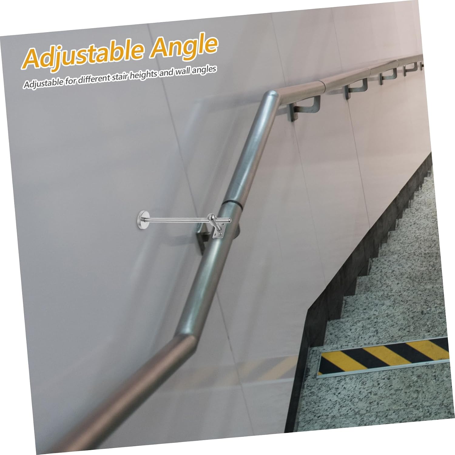 304 Stainless Steel Handrail Wall Mount Bracket Heavy Duty Stair Railings Support Modern Swivel Brackets