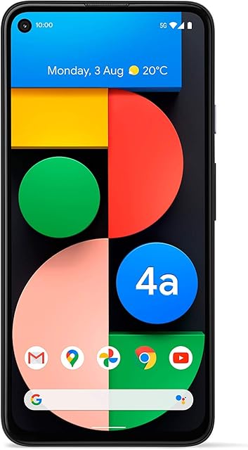 Google Pixel 4a 5G - UK Model - Single SIM - Just Black - 128GB - 6GB RAM (Renewed)