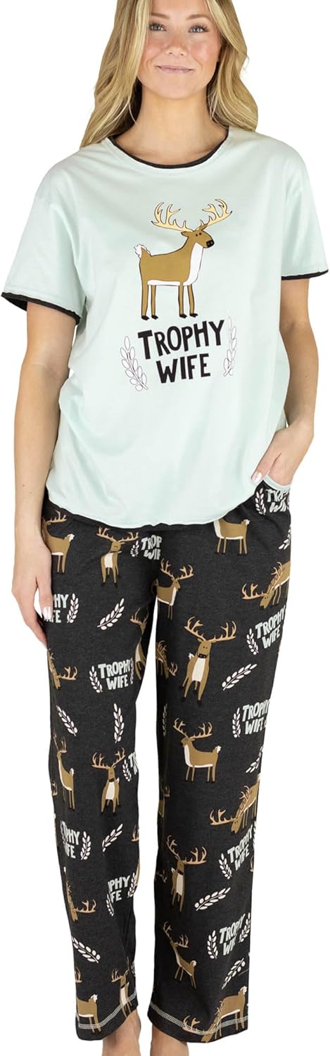 Lazy One Women’s Aquatic Pajama Set – Cute Ocean & Coastal Animal Loungewear for Comfort and Fun
