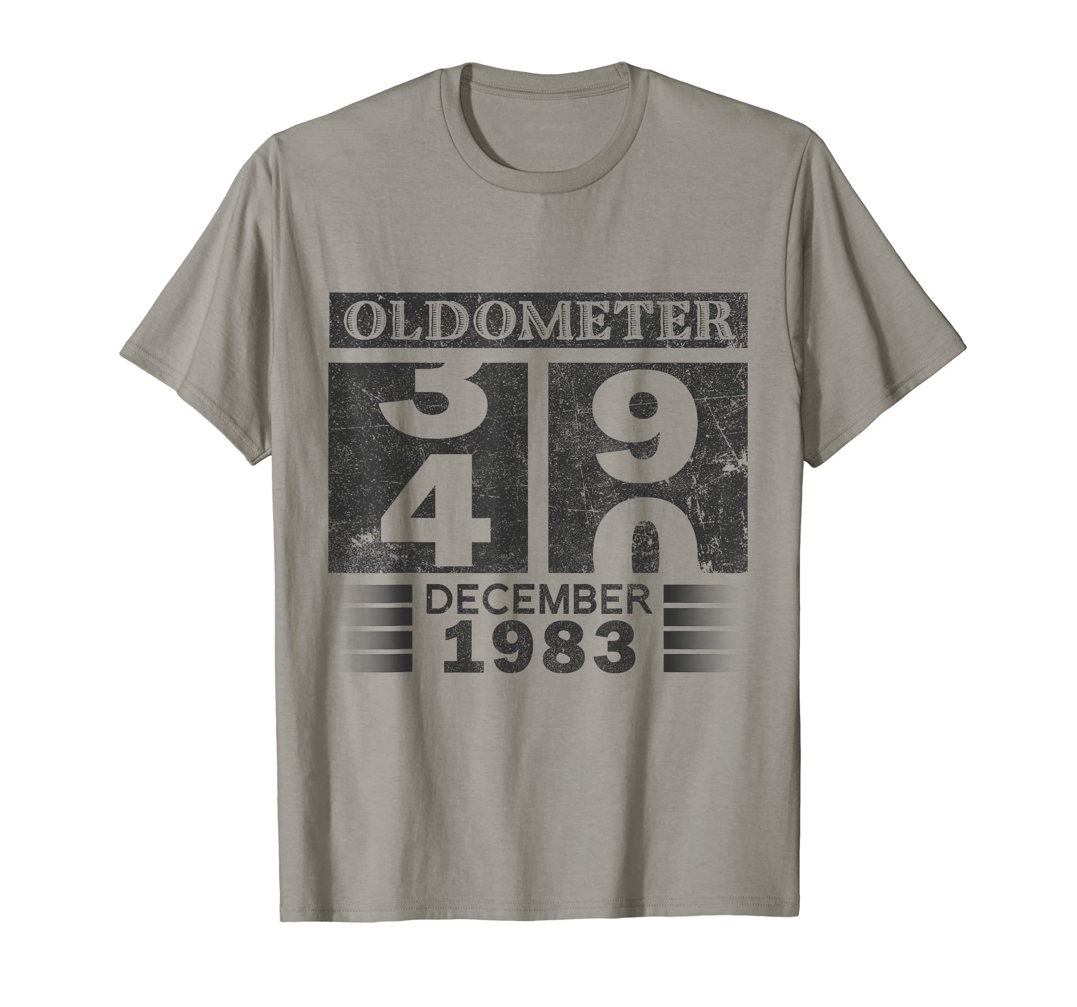 Oldometer 39-40 Born In December 1983 Funny 40th Birthday T-Shirt