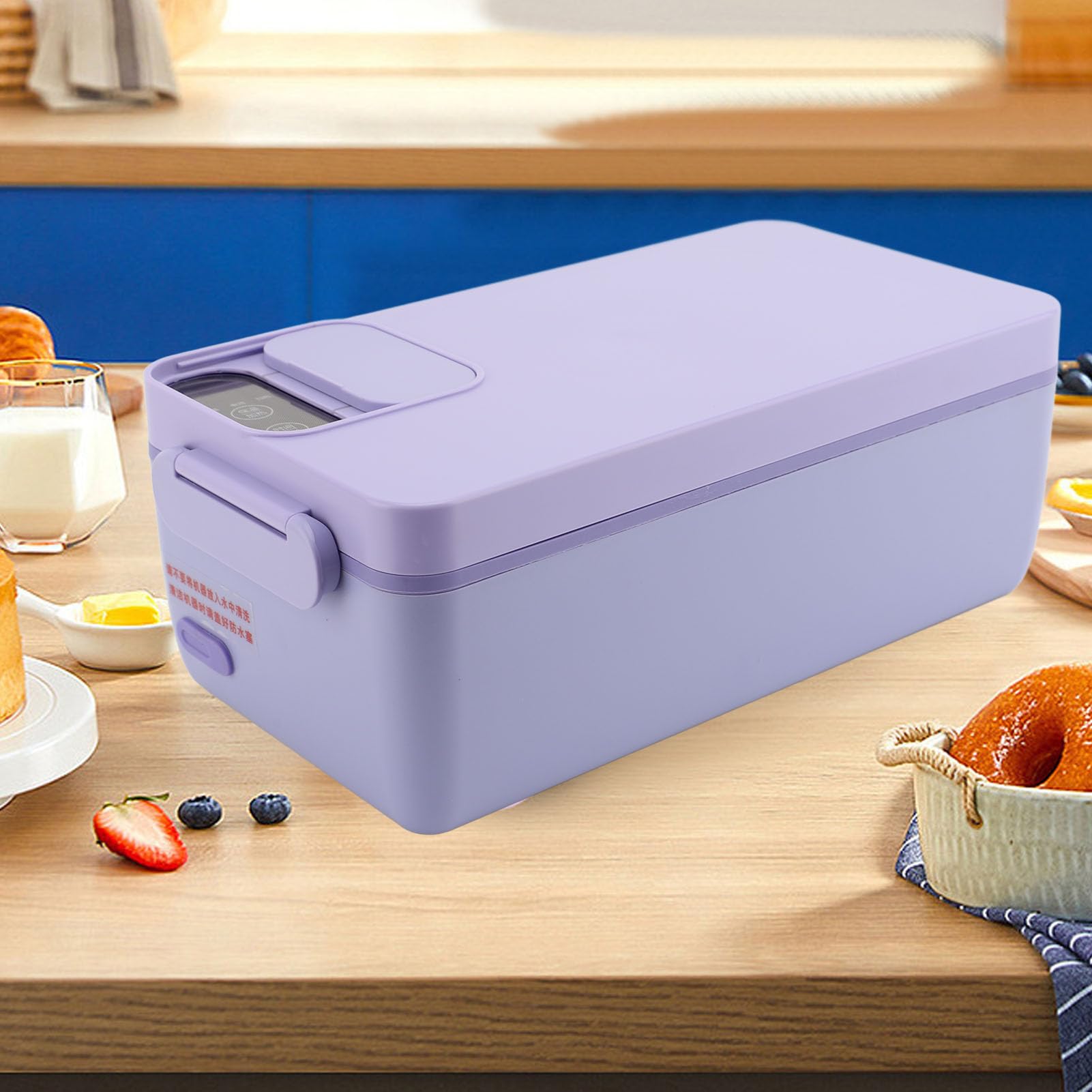 TOPINCN Lunch Box Elettrico per Adulti, Scaldavivande Scaldavivande in Acciaio Inossidabile 316 Contenitori per Riscaldamento Alimenti di Grande capacità da 1 Litro Lunch Box Riscaldato