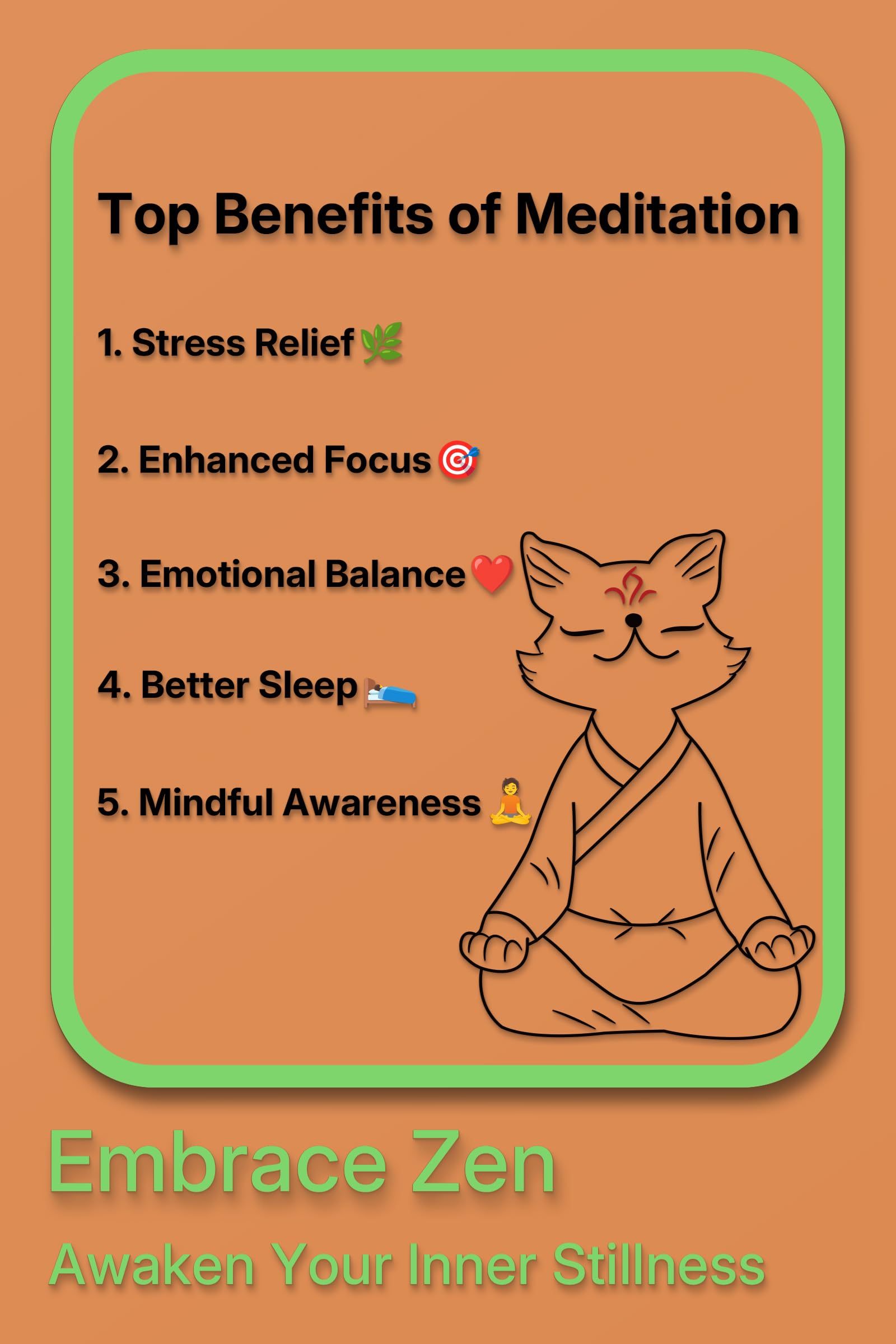 Zen Fox Figurine, Meditating Fox Buddha Statue for Home Decor, Living Room, Yoga & Meditation Accent, Shelf, Table, Desk Decor, Outdoor Garden Decor, Gifts for Women