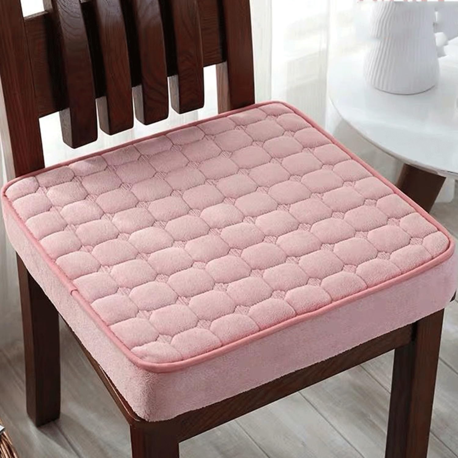 uyeoco Thicked Booster Cushion for Armchair,8cm/5cm/3cm Non-slip Chair Seat Pads Cushions Soft Booster Pads for Garden Dining Office Home(Q22,45X45X8CM)