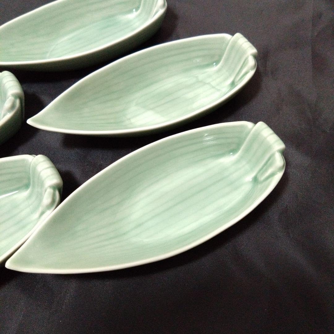 有田焼 深川製磁 百年庵 笹型 銘々皿5個 有田焼 深川」の人気