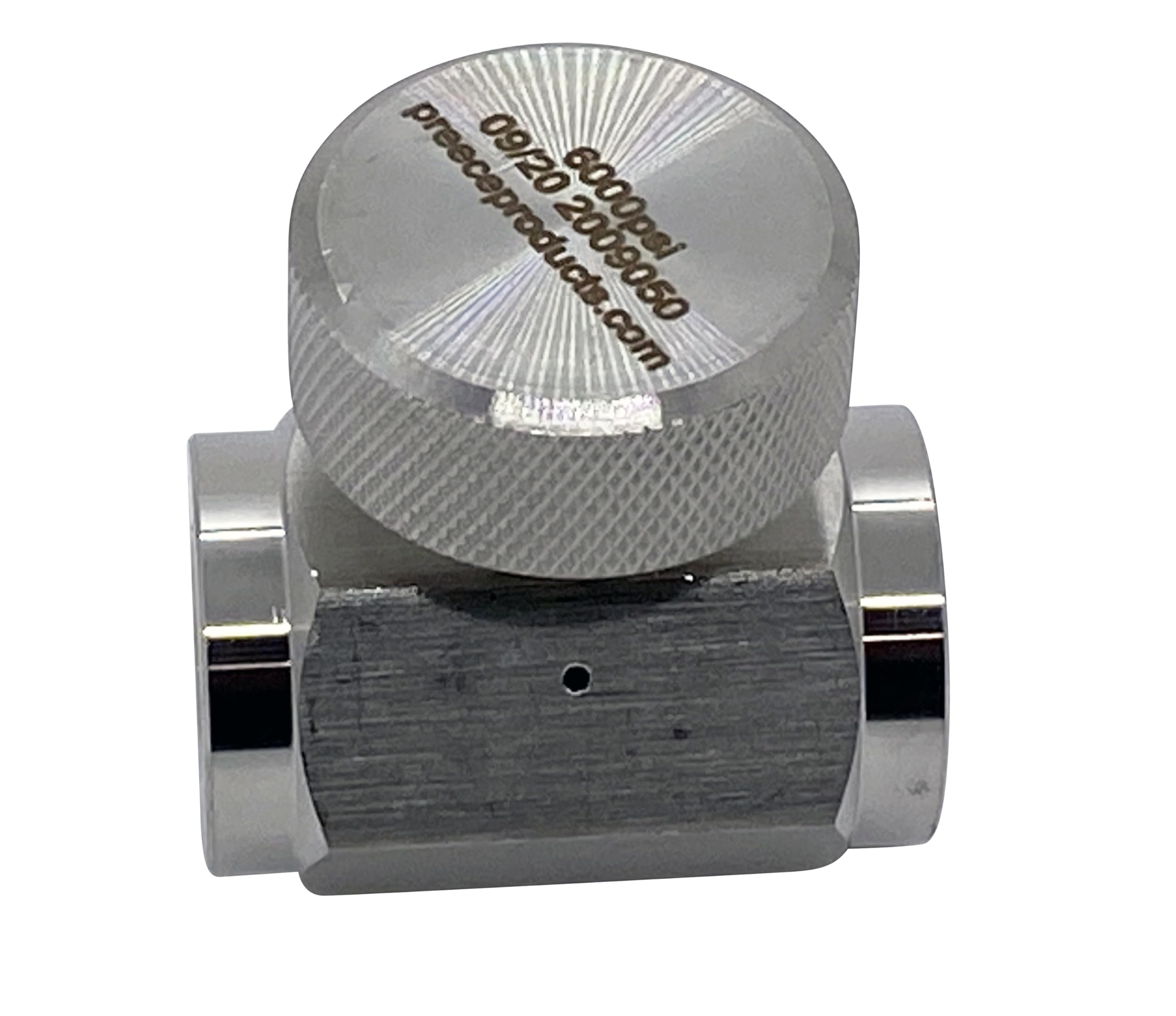 Preece Precision 316L Stainless Steel 6000 PSI Inline Bleed Valve Paintball SCUBA SCBA Air Rifle 1/4