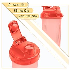 Mr. Pen- Shaker Bottles for Protein Mixes, 28 oz, 1 Pack, Light Pink, Protein Shaker Bottle with Wire Whisk Ball, Blender Bottle