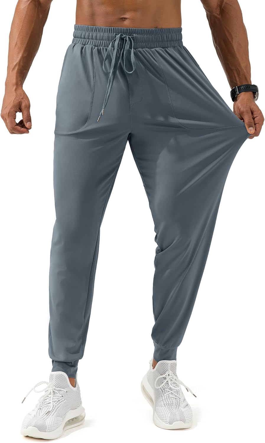 FOGFIRE Men's Joggers with Zipper Pocket Athletic Lightweight Sweatpants Tapered Track Pants for Gym Workout Running