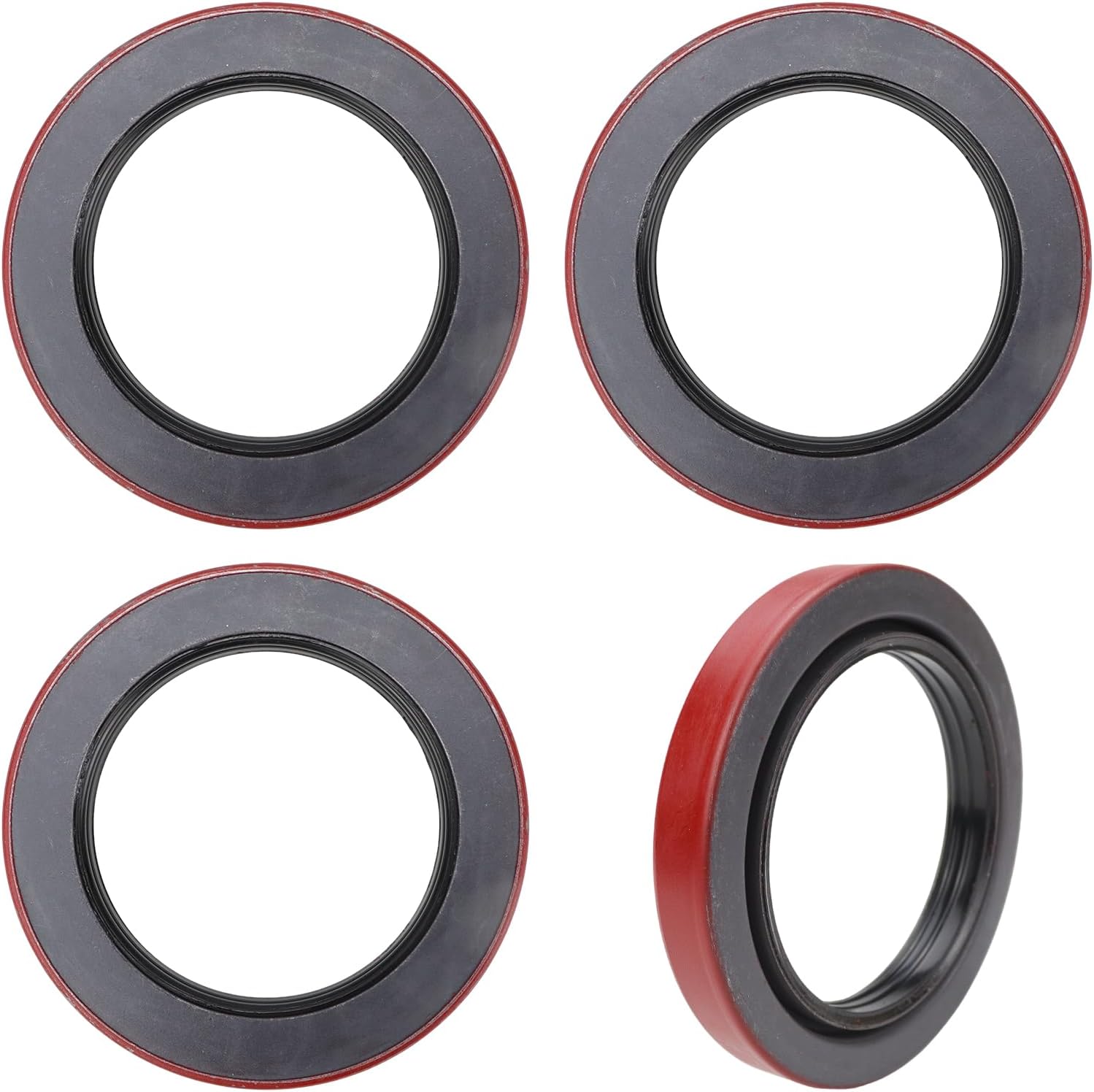 4PCS Oil Seal 010-056-00 Compatible with Dexter 10K 12K 15K trailer axles,for AL-KO 10K-16K axles,ID 3.125" x OD 4.50", Replace 568217 091023