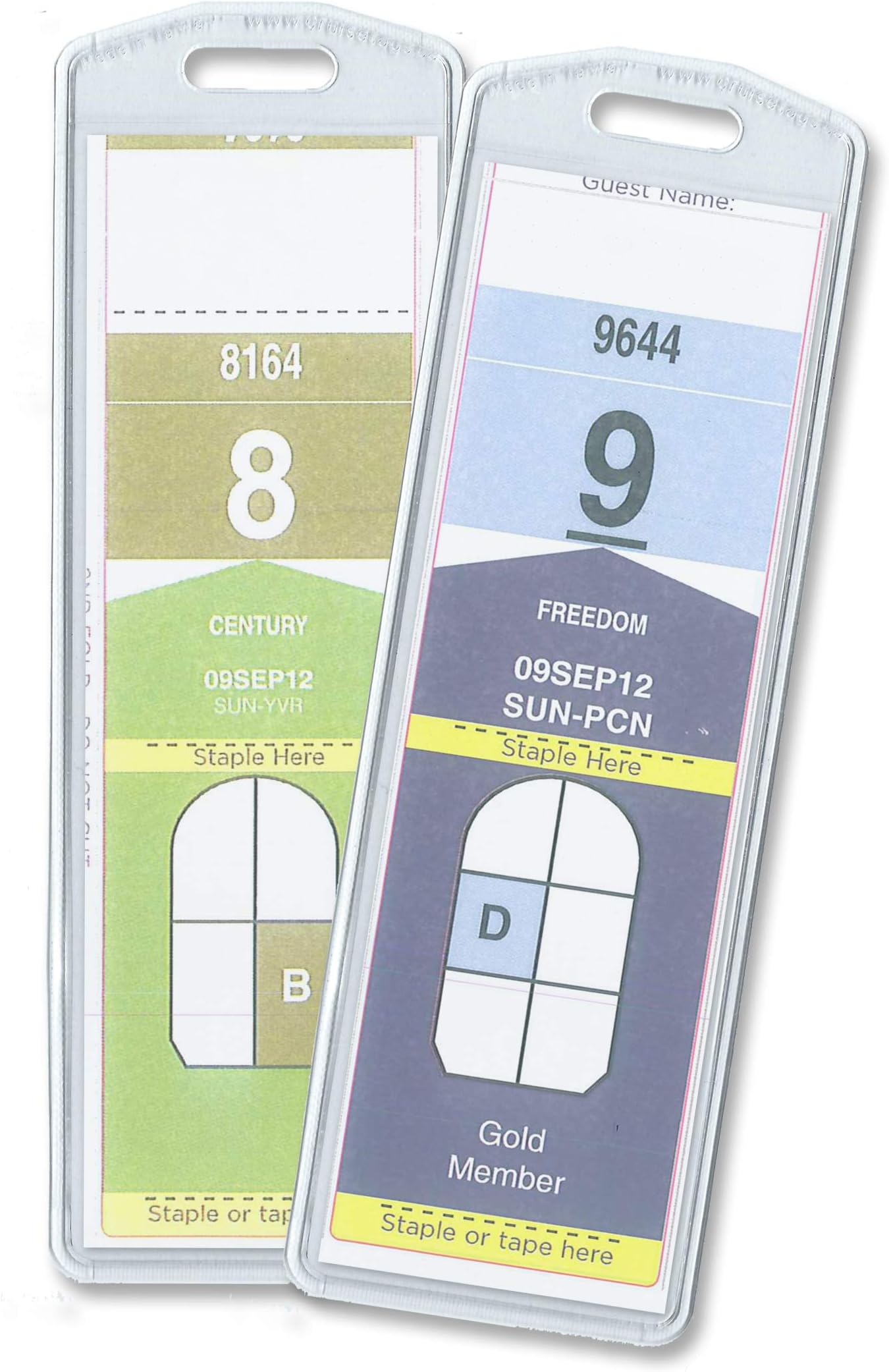 NARROW Cruise Ship Luggage Tags (8 Pack)