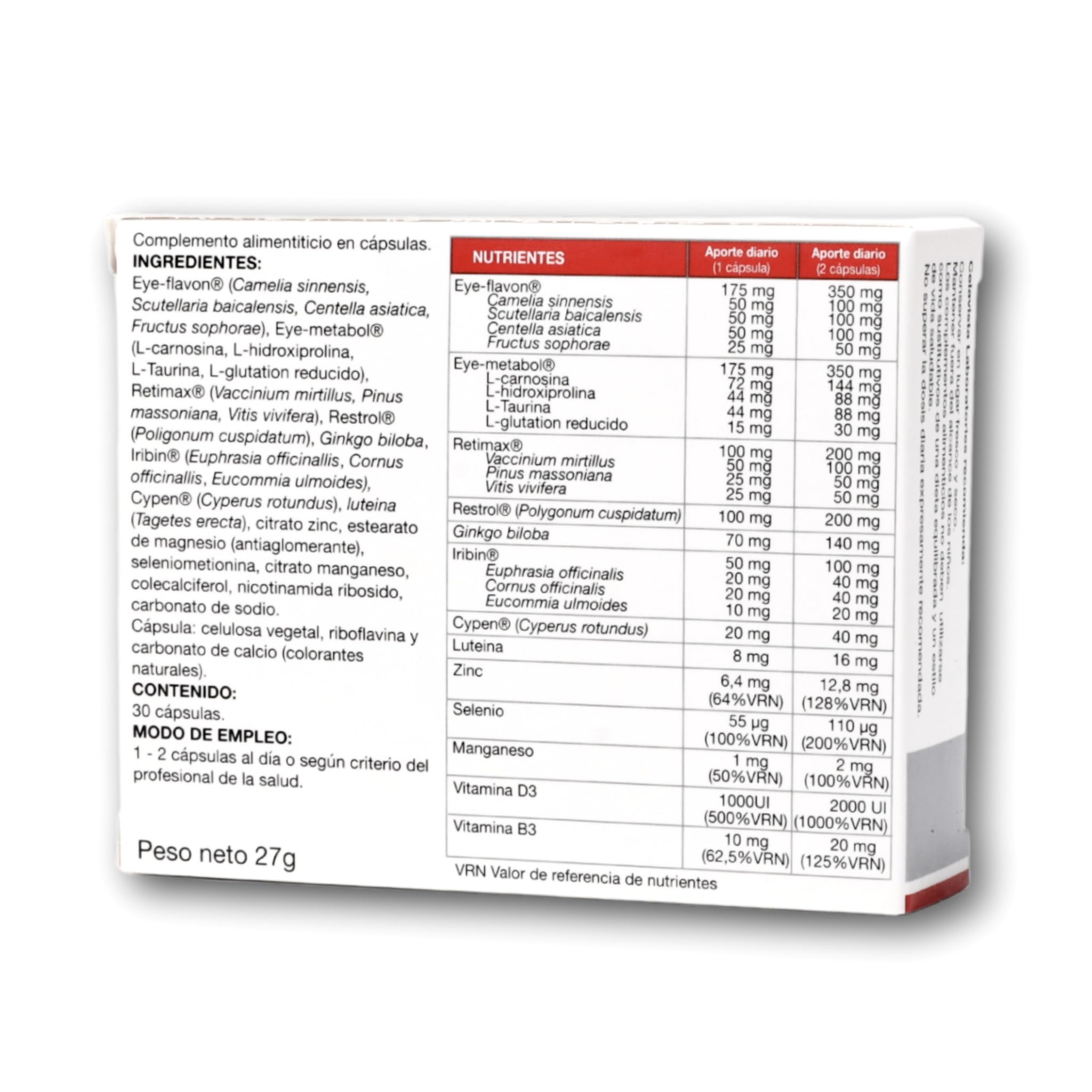 Antioximax, Suplemento Antioxidante para Salud Ocular, 30 Cápsulas