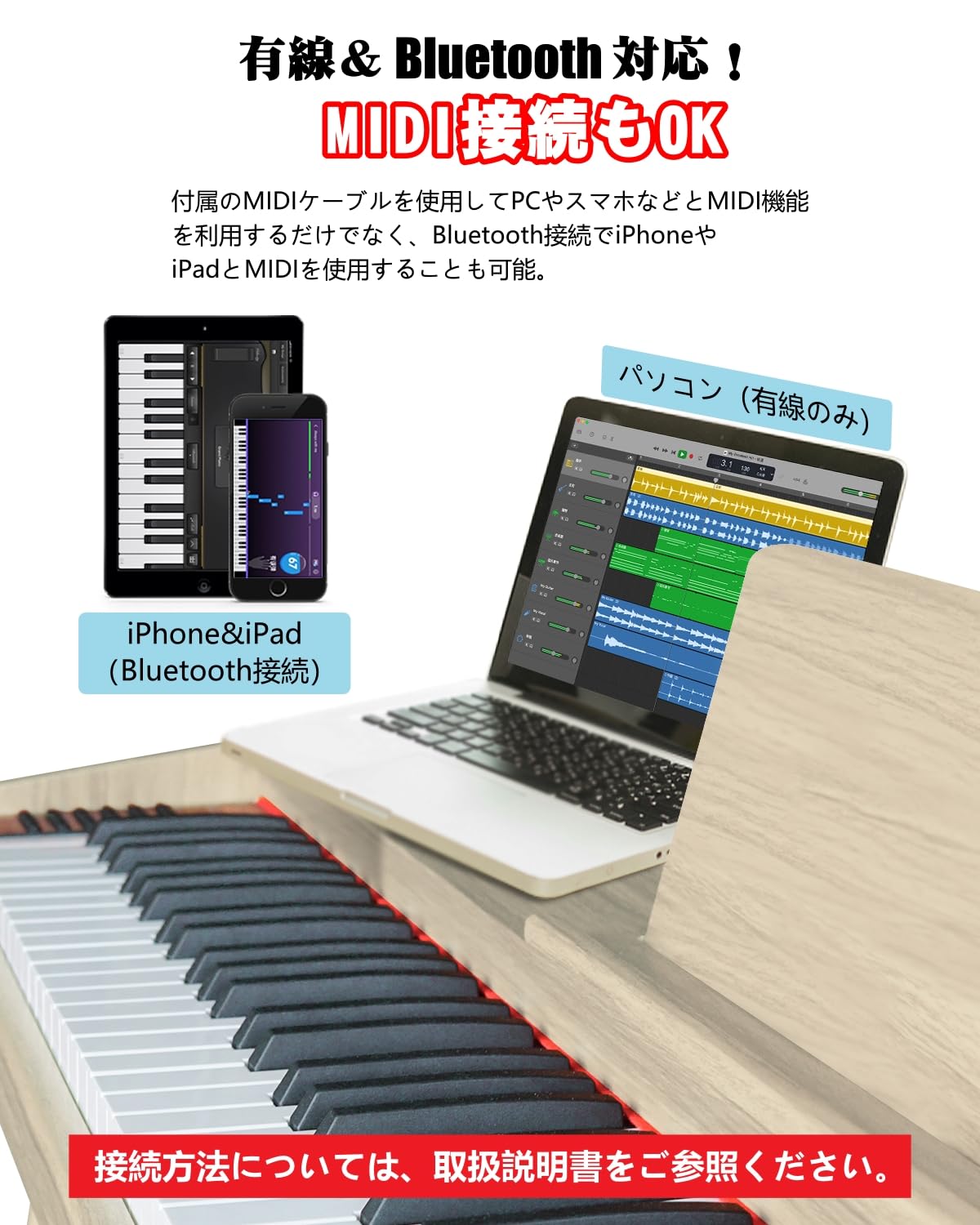 Amazon | 【新シリーズ】ニコマク NikoMaku 電子ピアノ 88鍵盤 Leaf