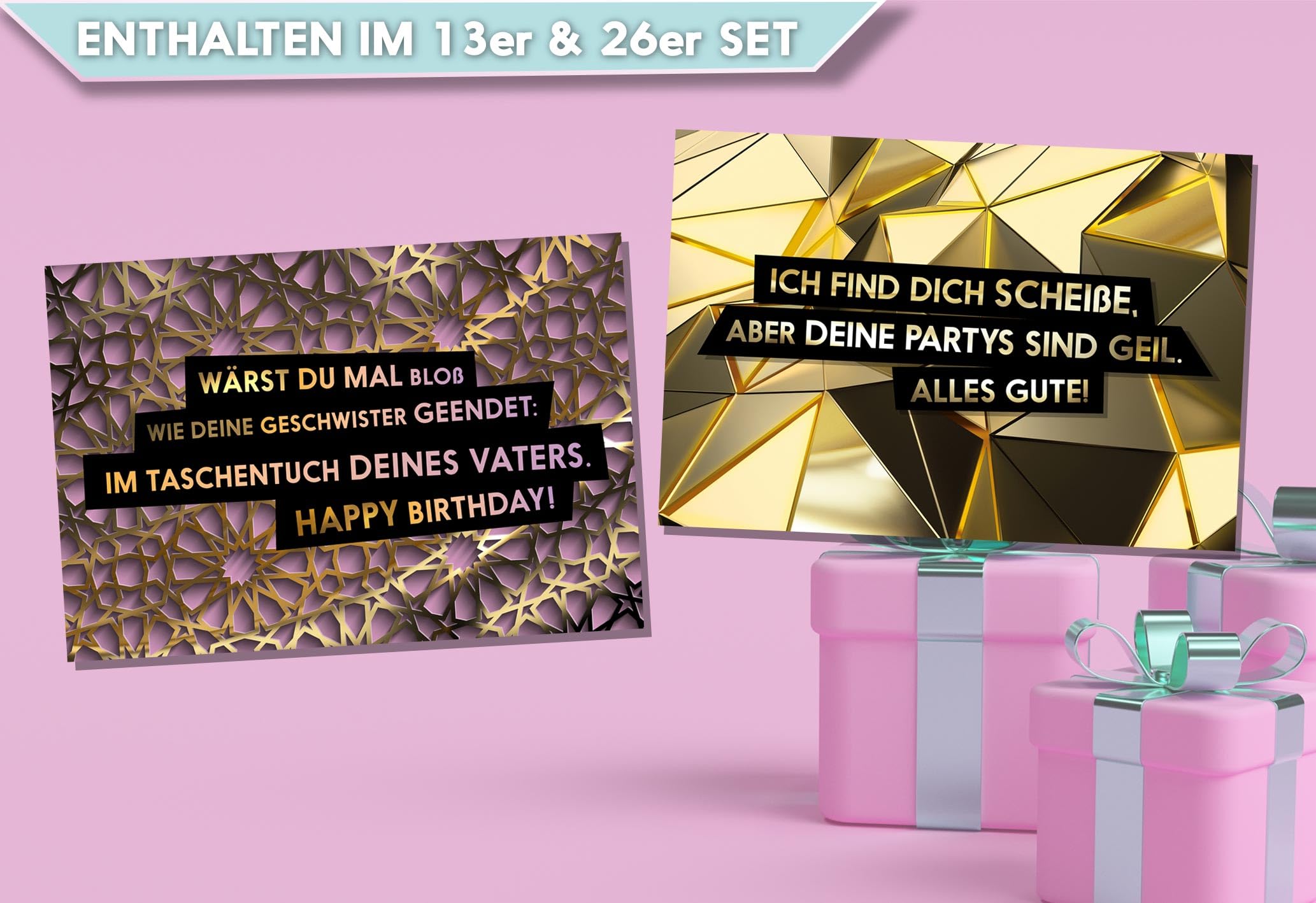 CEO Cards Unabhängigkeitstagskarten – Set Mit 18 Karten & Roten Umschlägen